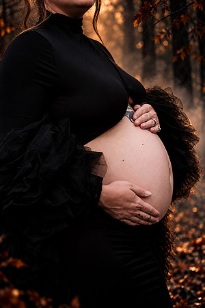 Gothic Forest Maternity Portrait (2)