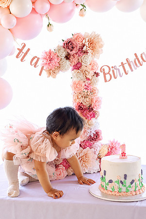 Pastel First Birthday Cake Smash-1